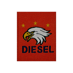 Étiquettes tissées demi-damassées personnalisées de qualité supérieure, gravées au laser pour vêtements, avec logo d'entreprise, personnalisables et lavables - Product Image 1