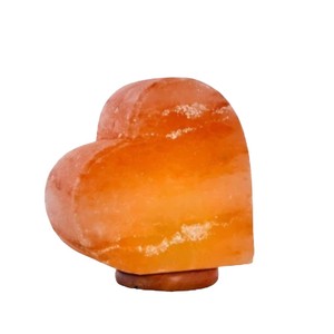 Sian Enterprises' Best Decoration Himalayan Light Pink Heart-Shaped Crystal Salt Lamp Raw Feng Shui Style Carved Model Love Gift - Product Image 1