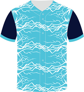 Camiseta de Béisbol KXK para Hombre, Talla Grande, Casual, con Botones, Manga Corta, Malla de 220g, 100% Poliéster, Uniforme Deportivo Activo, Secado Rápido - Product Image 5
