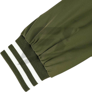 Chaquetas Varsity Verde Oliva para Hombre, Color Sólido, Cuello Alto, Botones Personalizados, Estilo Casual, Diseño con Logotipo Frontal, Corte Regular, Ropa de Invierno - Product Image 4