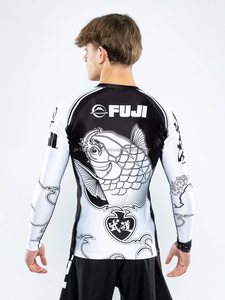 เสื้อรัดรูปแขนยาวผ้าสแปนเด็กซ์ MMA BJJ เสื้อแรชการ์ดแบบกำหนดเอง - Product Image 4