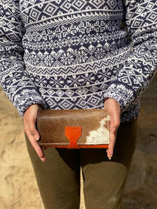 ใหม่กระเป๋าสตางค์หนังแฮนด์เมดแท้แบบใหม่สำหรับผู้หญิงกระเป๋าสตางค์แบบบางกระเป๋าสตางค์หนังสแนปหนังขนสัตว์กระเป๋าสตางค์หนังวัวแท้ - Product Image 3