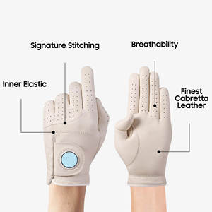 Gants de golf professionnels en cuir véritable, design personnalisé, pour droitiers et gauchers, respirabilité maximale, unisexe - Product Image 3