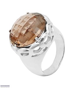 Bijoux fins plaqué or 925 bague en argent sterling vert améthyste pierre précieuse pour femme et fille - Product Image 6