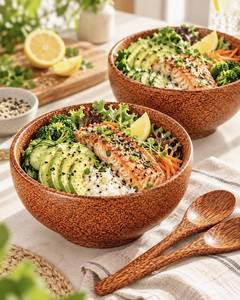 Juego de Tazones para Servir Clásicos, Hechos a Mano, de Madera de Olivo Natural, Ligeros y Ecológicos, para Ensaladas, Frutas, Nueces, Aperitivos, Vajilla para el Hogar - Product Image 5