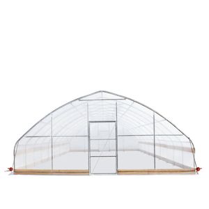 Serre à Cadre Froid 25FT X 40FT pour Tente de Culture, avec Film Plastique EVA Transparent 6 Mil, Parois Latérales Enroulables à Manivelle et Toit à Pente pour Fermes - Product Image 2