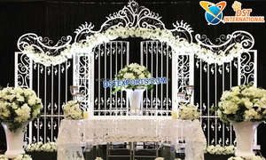 Décor arche de mariage en fer, encadrement décoratif pour célébrations, arc d'arrière-plan spécial, pour célébrations asiatiques, arc en métal - Product Image 3