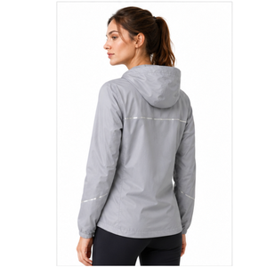 Fashion Forward <b>Women</b> Windbreaker <b>Jacket</b> <b>Lightweight</b> Hooded Windproof Water Resistant Full Zip Outdoor Travel Casual Comfort - Product Image 2