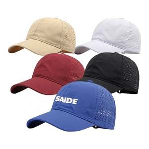 Gorra de Béisbol Personalizada de 5 Paneles con Logotipo Impreso, Perforada con Corte Láser, Impermeable, Deportiva, Tipo Trucker - Product Image 2