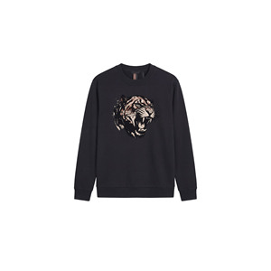 Sweat-shirt d'hiver pour homme imprimé sur mesure, manches longues, col rond, tissu polaire, coupe classique, écologique et respirant - Product Image 3