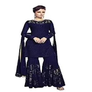 Pakistani Salwar Kameez Gazon Jurken Vrouwen Shalwar Kameez Designer Feestkleding Zware Pakistani Met Goedkope Prijs