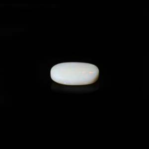 Natural Larimar Amber Opal Loose Gemstone 7.4 Carat Pear Oval Shape for Fine Jewelry - Product Image 3