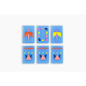 Fichas de Mahjong Acrílicas Azules Modernas, 160 Piezas, Color Personalizado, Pintadas a Mano, Plegables y Portátiles - Product Image 4