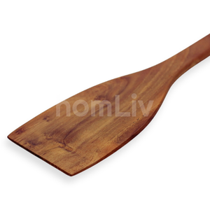 OEM Natural Eco Friendly Yuka Teak Wood Spatula Sustainable Food Safe No <b>Paint</b> and Varnish Halal Customized Wood Turner Stir Fry - Product Image 2