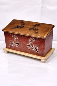 Wooden house lamp wooden hut lamp home decor item lamp item hand made - Product Image 3