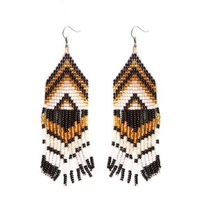 Pendientes de Perlas de Ceilán de Alta Calidad, Color Verde Agua, Estilo Boho, con Cuentas y Flecos, Inspirados en la Naturaleza de la Montaña y la Primavera - Product Image 4