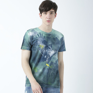 Tissu molletonné 100 % coton personnalisé, grande taille, épais, écologique, respirant, séchage rapide, coupe ample et imprimée pour homme - Product Image 4