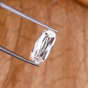 เพชรทรงคริสคัทสี E/F ขนาด 1.00-5.00 กะรัต เพชรเพาะเลี้ยงในห้องปฏิบัติการ รับรองโดย IGI เพชรทรงยาวแบบสเต็ปคัท สำหรับแหวน เพชร CVD - Product Image 1