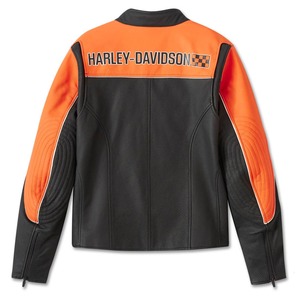 Chaqueta de Cuero Harley MENSDEPEYSTER para Hombre, Resistente al Viento, Ecológica, con Calefacción, Diseño Sólido - Product Image 3
