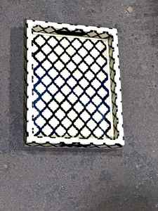 Elegantes Bandejas Redondas Decorativas Hechas a Mano con Incrustaciones de Hueso para Catering, Hogar, Hotel, Restaurante, Bodas, Fiestas, Servicio de Mesa - Product Image 5