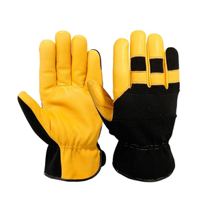 Heavy Duty Mechanic Work <b>Gloves</b> | Leather Impact Protection Anti-Slip <b>Gloves</b> | <b>Touchscreen</b>-Resistant Needle-Detecting <b>Gloves</b> - Product Image 1