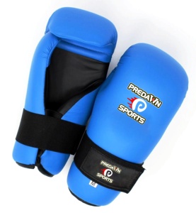 Gants de karaté semi-contact à main ouverte personnalisés gants d'arts martiaux gants de taekwondo protecteur des mains gants d'entraînement de karaté Taekwondo - Product Image 1