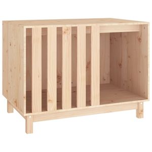 บ้านสุนัขไม้สนแท้ เฟอร์นิเจอร์สัตว์เลี้ยงไม้ธรรมชาติ - Product Image 2