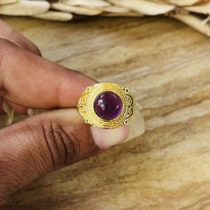High Demand Brass <b>Ring</b> Vintage 18k Gold Plated Bohemia Tribal <b>Ring</b> <b>Chunky</b> Statement Handmade Wholesale <b>Ring</b> For Women - Product Image 6