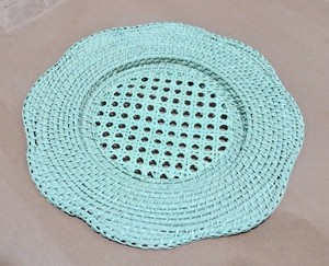 Natural Handmade Vintage Rattan Scalloped Shape Braided Reusable Woven <b>Placemat</b> <b>for</b> Home Dining <b>Table</b> Wedding Restaurant Decor - Product Image 3