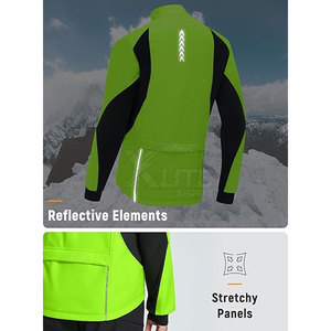 Veste de cyclisme confortable et personnalisée en polyester coupe-vent pour toutes les saisons, conçue pour le cyclisme sur route, la remise en forme et l'activité physique pour hommes - Product Image 2