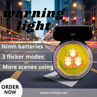 Lampe torche solaire haute visibilité 5 LED avec support magnétique diamanté - Portée visuelle de 800 m, IP66, contrôle automatique de la lumière, durée de vie de plus de 5 ans