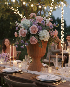 Macetero de ratán natural tejido a mano con pedestal, soporte decorativo de mimbre con base para plantas de interior y exterior, de Vietnam. - Product Image 5