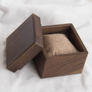 Wooden <b>Watch</b> Box With Snap Closure Durable Wood Inner Material Rectangle Shape - Product Image 5