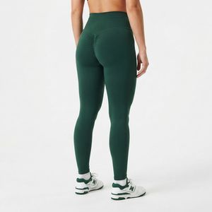 Leggings bleus taille haute pour femmes, longueur intégrale, effet ventre plat, extensibles, pour l'entraînement - Product Image 5