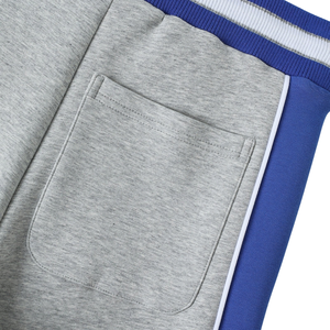 Zeta Phi Beta Heather Grey Air Tech <b>Fleece</b> Warm Up Pants <b>Women</b> Royal Blue Side Stripe Drawstring <b>Jogger</b> Sweatpants - Product Image 6