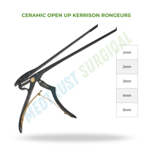 Rongeur Kerrison en céramique à lame ouverte 10 et 12 pouces, instrument chirurgical pour la colonne vertébrale, pour la coupe osseuse en chirurgie de la colonne vertébrale - Product Image 2