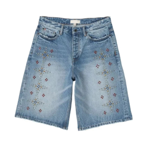 Shorts en jean confortables pour hommes, coupe décontractée, matière légère, style décontracté quotidien, vente en gros 2025 - Product Image 1