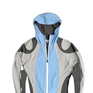 Conjunto Deportivo de Dos Piezas Personalizado, Talla Grande, Térmico, Manga Larga, Cortavientos, Nailon, para Deportes al Aire Libre, con Cierre, Unisex, HS-2027 - Product Image 3