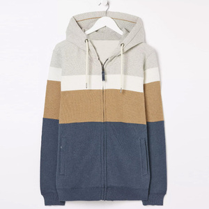 Ensemble de survêtement d'hiver pour homme, 100% coton, sans doublure, avec fermeture éclair et boutons, comprenant un sweat à capuche moelleux et un pantalon en maille douce, qualité OEM supérieure - Product Image 2