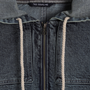 <b>Men</b>’s Casual Denim Jacket – Cotton Blend with Tencel Lyocell & <b>Stretch</b> Eco Comfort & Private Label Available - Product Image 4