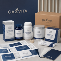 Capsules de bisglycinate de magnésium entièrement chélaté, complément minéral OEM