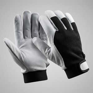 High Performance Durable Safety <b>Gloves</b> Heavy Duty Goat Grain Leather CE Certified Heat Resistant Anti-Slip Safety Cuff - Product Image 5