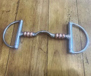 Dee de acero inoxidable con bisagras anchas para equitación occidental con boca Lezenge articulada doble de alta calidad para caballo ecuestre - Product Image 3