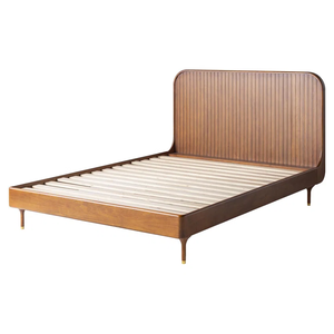 Vente en gros de cadre de lit King en bois massif minimaliste moderne Style doux du fabricant vietnamien pour chambre à coucher hôtel villa - Product Image 4