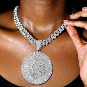 Collar de Cadena Cubana Personalizado con Nombre, Estilo Hip Hop, Chapado en Oro de 10k con Moissanita de Laboratorio, Regalo para Hombres y Mujeres - Product Image 5