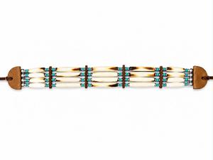 Vintage Gold Plated Brass <b>Copper</b> & Bone Leather Cuff <b>Bracelets</b> Set for Wedding Handmade Solid Pattern Unisex - Product Image 3