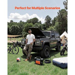 Compressore d'Aria Portatile a Doppio Cilindro 10.6CFM 12V 150PSI con Manometro Digitale per Fuoristrada - Product Image 6