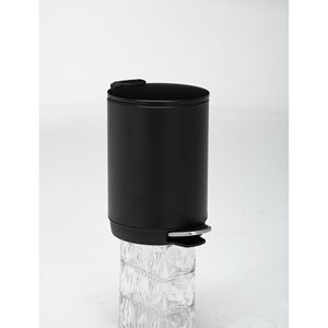Cestino per Rifiuti Rotondo da 3L con Pedale in Acciaio Inox e Secchio Interno Rimovibile per Uso in Bagno - Product Image 6