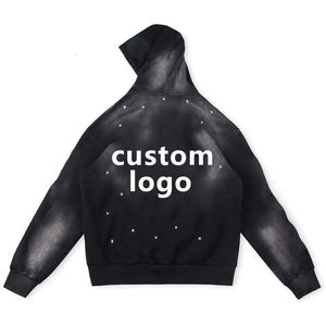 Survêtement Homme Haute Qualité 2025 – Hoodie Distressed Épais et Pantalon de Jogging Évasé - Product Image 3