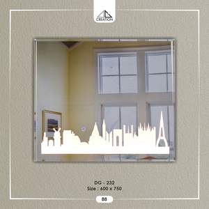 Espejo LED con Diseño Elegante, Interruptor Táctil, Montado en la Pared, Sin Marco, Decoración Artística, Ecológico, Ligero, Antivaho - Product Image 4